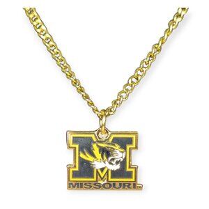 Mizzou Gold Tone Necklace 10"